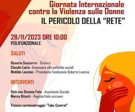 GIORNATA INTERNAZIONALE CONTRO LA VIOLENZA SULLE DONNE