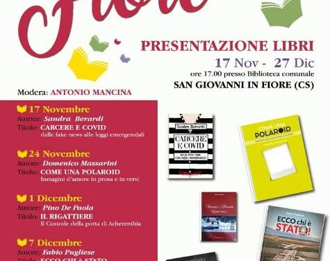 SI INIZIA VENERDI’ 17 A PRESENTARE GIOVANI  E MENO GIOVANI SCRITTORI SANGIOVANNESI