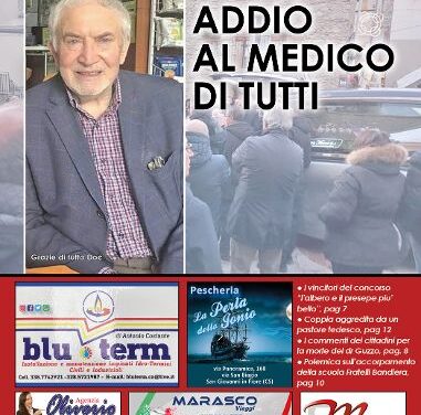 COPERTINA DEL MESE DI GENNAIO DEDICATA AD UN GRANDE MEDICO CON I COMMENTI DEI SANGIOVANNESI
