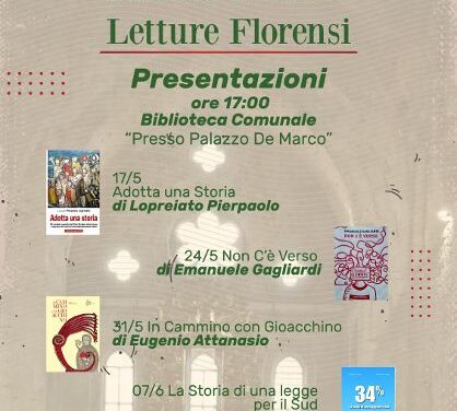 VENERDI’ 7 GIUGNO ORE 17,00 PRESSO LA BIBLIOTECA COMUNALE PRESENTAZIONE DEL LIBRO SULLA QUESTIONE MERIDIONALE