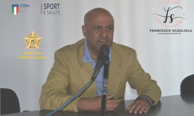 COMUNICATO STAMPAFrancesco Scagliola ha ricevuto da poche ore da parte del Presidente Nazionale del C.O.N.I. Giovanni Malagò la notizia dell’attribuzione della Stella d’Oro al Merito Sportivo del CONI.