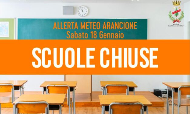 SCUOLE CHIUSE SABATO 18 A SAN GIOVANNI IN FIORE