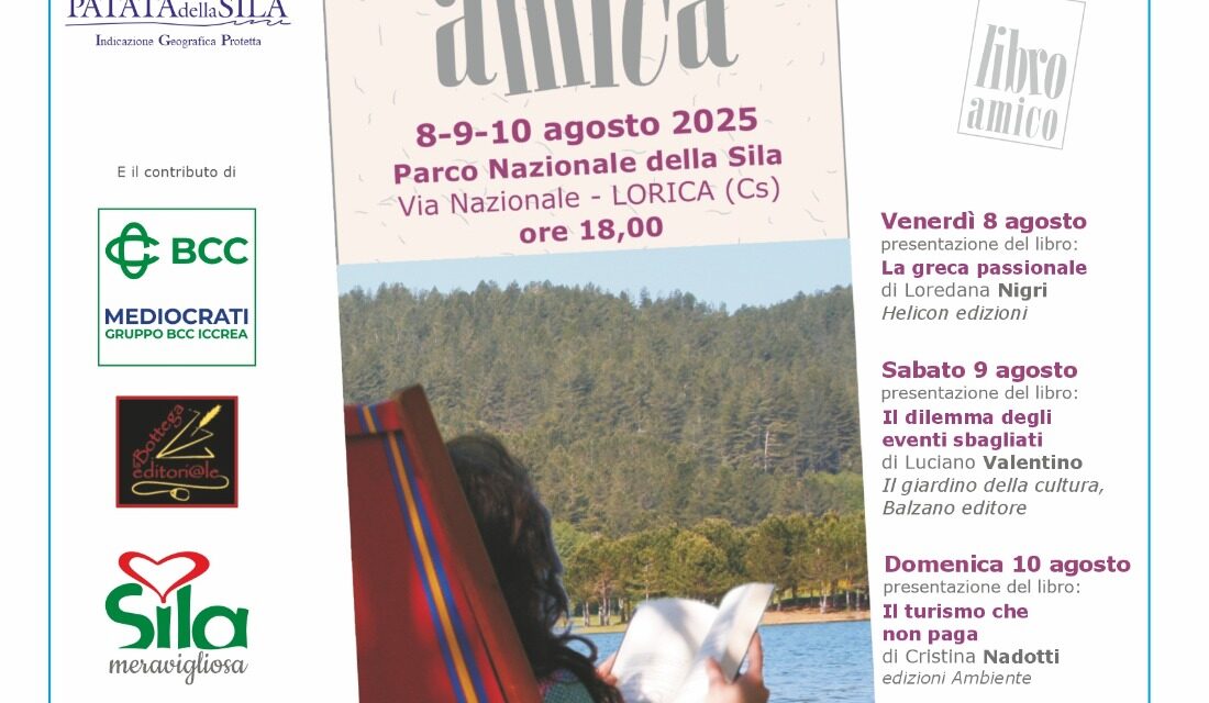 In Sila torna “Lorica Libro Amica”, evento culturale librario giunto alla sua 14a edizione.