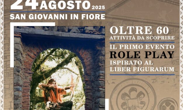 Comunicato stampa Tutto Pronto per l’ evento  più atteso dell’estate florense:  “ Le Terre di Alis”  24 agosto 2025 San Giovanni in Fiore. Il primo role play dal vivo a tema fantasy- medievale organizzato da mpigliati  con il patrocinio  dell’Amministrazione comunale florense.