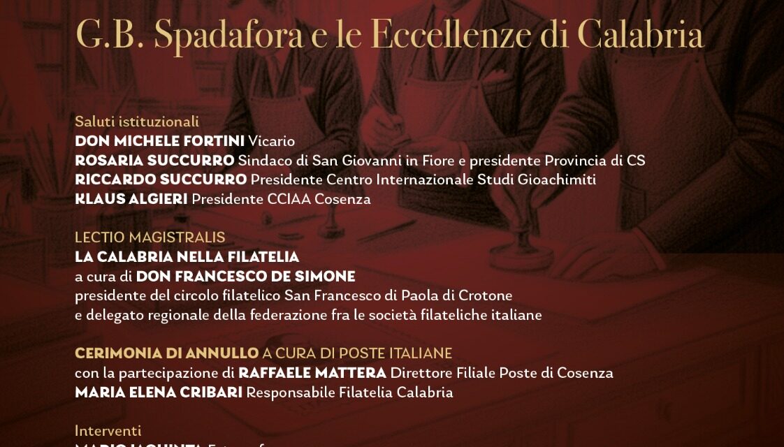 POSTE ITALIANE: ANNULLO FILATELICO E UNA CARTOLINA DEDICATI AL 70° ANNIVERSARIO DI “G. B. SPADAFORA”