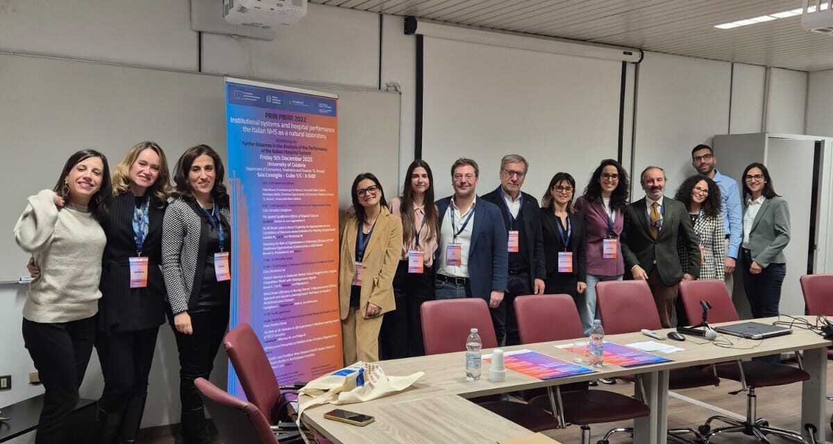 workshop Further Advances in the Analysis of the Performance of the Italian Hospital System di Francesco Aiello