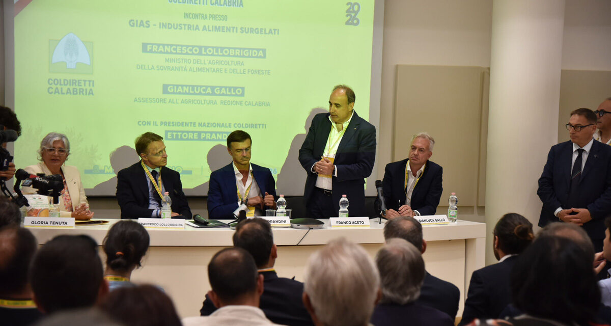 COLDIRETTI CALABRIA: DA MONGRASSANO (CS) SEGNALE FORTE PER L’AGRICOLTURA CON IL PRESIDENTE NAZIONALE ETTORE PRANDINI E IL MINISTRO LOLLOBRIGIDA