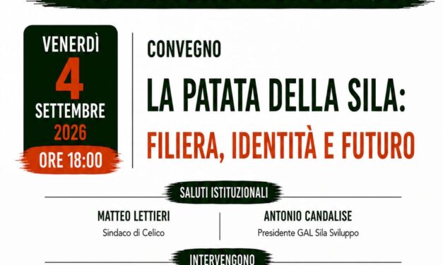 La Patata della Sila protagonista a Celico: venerdì 4 settembre il convegno “Filiera, Identità e Futuro”